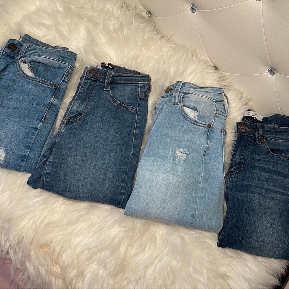 Lot of 4 size 0 jeans